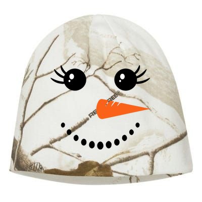 Snowman Girl Face For Girls Christmas Winter Kati - Camo Knit Beanie