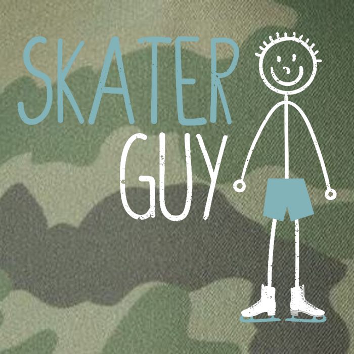 Skater Guy Funny Skates Ice Skating Boy Figure Skaters Legacy Tie Dye Trucker Hat