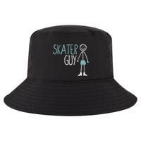 Skater Guy Funny Skates Ice Skating Boy Figure Skaters Cool Comfort Performance Bucket Hat