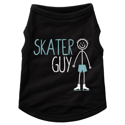Skater Guy Funny Skates Ice Skating Boy Figure Skaters Doggie Tank