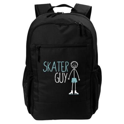 Skater Guy Funny Skates Ice Skating Boy Figure Skaters Backpack