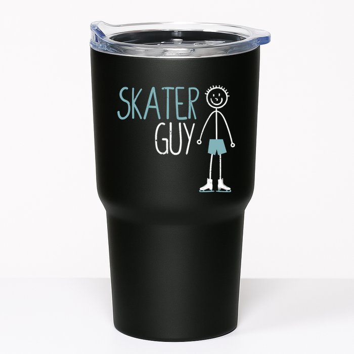 Skater Guy Funny Skates Ice Skating Boy Figure Skaters Tumbler