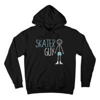 Skater Guy Funny Skates Ice Skating Boy Figure Skaters Tall Hoodie