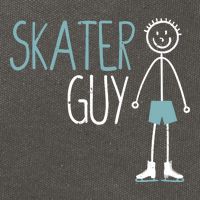 Skater Guy Funny Skates Ice Skating Boy Figure Skaters Cotton Canvas Backpack