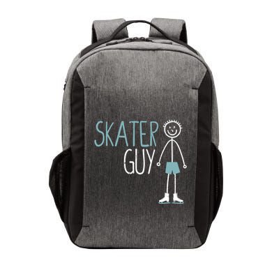 Skater Guy Funny Skates Ice Skating Boy Figure Skaters Vector Backpack