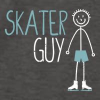 Skater Guy Funny Skates Ice Skating Boy Figure Skaters Vector Backpack