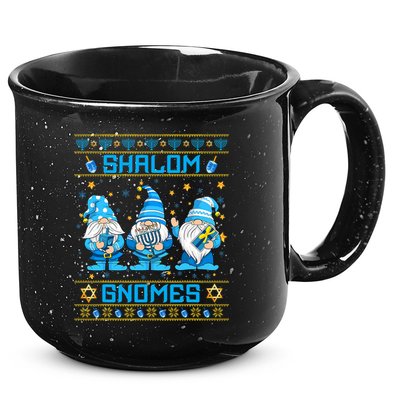 Shalom Gnomes Funny Ugly Hanukkah Sweater Chanukah 15oz Campfire Ceramic Mug