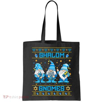 Shalom Gnomes Funny Ugly Hanukkah Sweater Chanukah Bag