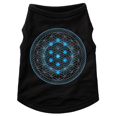 Sacred Geometry Flower Of Life With Kabbalah Tree Doggie Tank