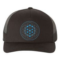 Sacred Geometry Flower Of Life With Kabbalah Tree Yupoong Adult 5-Panel Trucker Hat