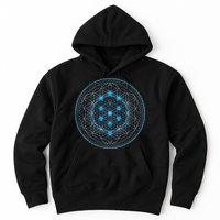 Sacred Geometry Flower Of Life With Kabbalah Tree Hoodie