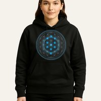 Sacred Geometry Flower Of Life With Kabbalah Tree Hoodie