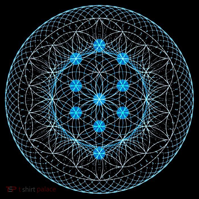 Sacred Geometry Flower Of Life With Kabbalah Tree Sustainable Beanie