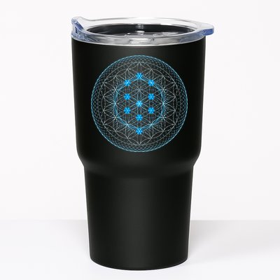 Sacred Geometry Flower Of Life With Kabbalah Tree Tumbler
