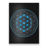Sacred Geometry Flower Of Life With Kabbalah Tree Poster