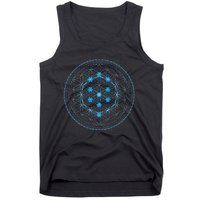 Sacred Geometry Flower Of Life With Kabbalah Tree Tank Top