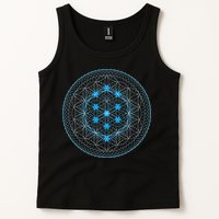 Sacred Geometry Flower Of Life With Kabbalah Tree Tank Top