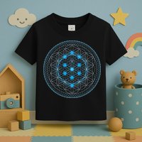 Sacred Geometry Flower Of Life With Kabbalah Tree Toddler T-Shirt