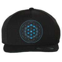 Sacred Geometry Flower Of Life With Kabbalah Tree Wool Snapback Cap