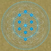 Sacred Geometry Flower Of Life With Kabbalah Tree Garment-Dyed Women's Muscle Tee