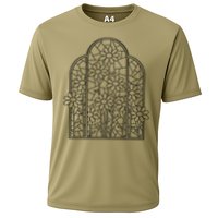 Stained Glass Flower Wildflower Kaleidoscope Church Window Cooling Performance Crew T-Shirt