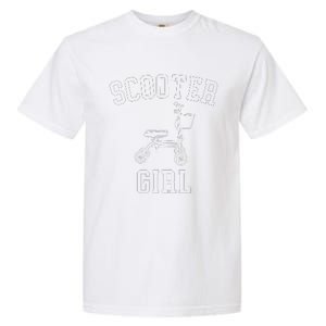 Scooter Girl Funny Broken Foot Ankle Injury Surgery Recovery Garment-Dyed Heavyweight T-Shirt