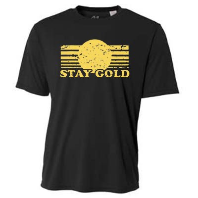 Stay Gold Funny Saying Cooling Performance Crew T-Shirt