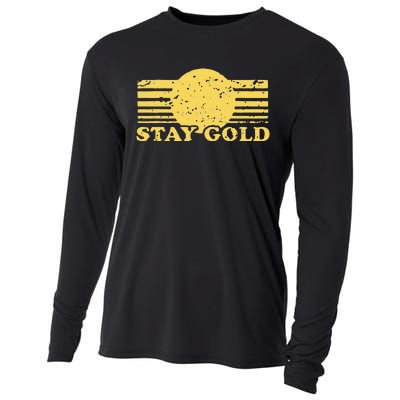 Stay Gold Funny Saying Cooling Performance Long Sleeve Crew