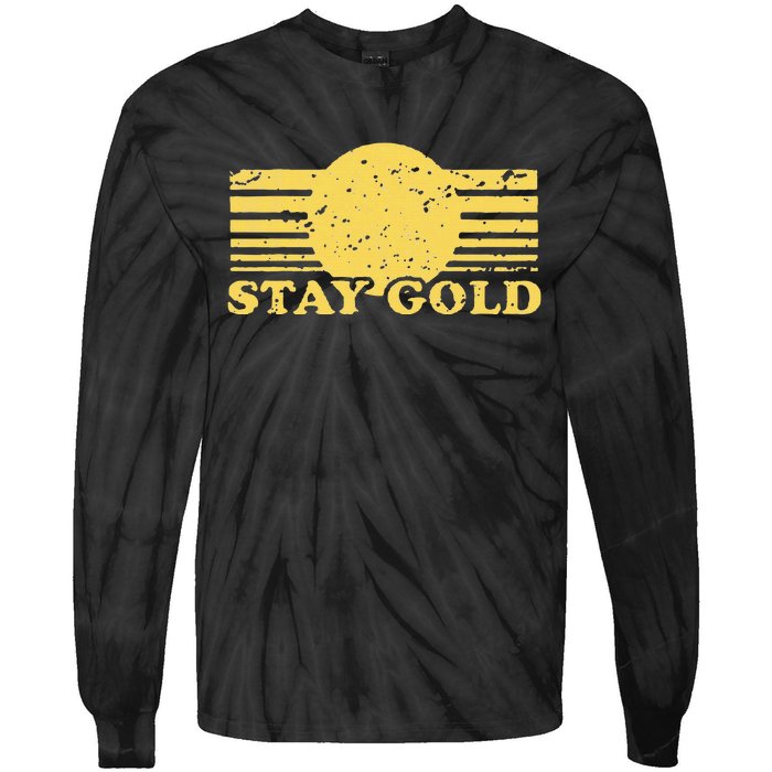 Stay Gold Funny Saying Tie-Dye Long Sleeve Shirt