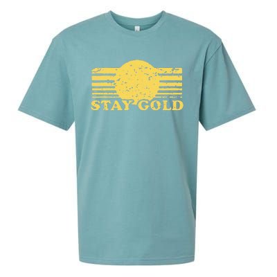 Stay Gold Funny Saying Sueded Cloud Jersey T-Shirt