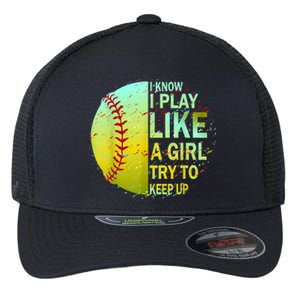 Softball Gift For Girls Flexfit Unipanel Trucker Cap