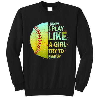 Softball Gift For Girls Sweatshirt