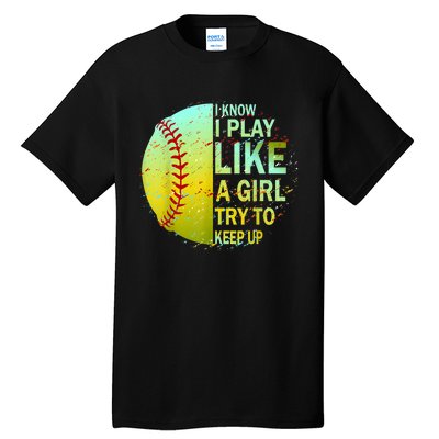 Softball Gift For Girls Tall T-Shirt