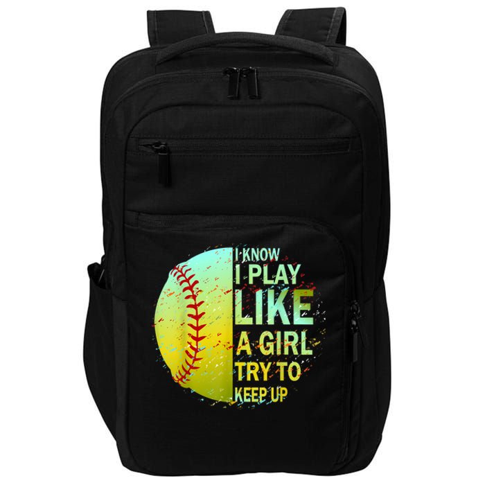 Softball Gift For Girls Impact Tech Backpack