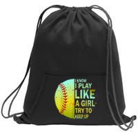 Softball Gift For Girls Sweatshirt Cinch Pack Bag