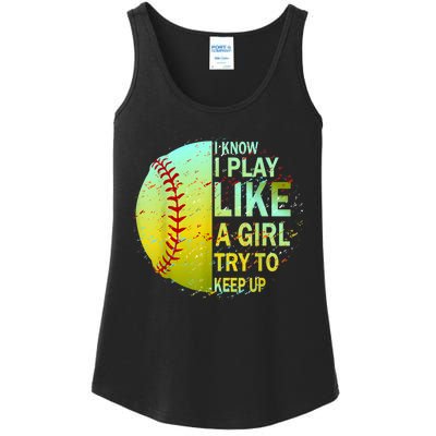 Softball Gift For Girls Ladies Essential Tank