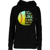 Softball Gift For Girls Womens Funnel Neck Pullover Hood