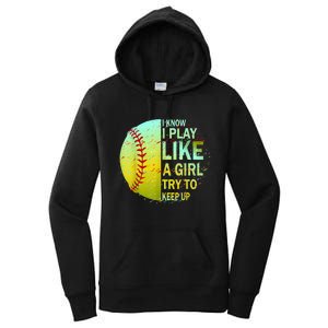 Softball Gift For Girls Women's Pullover Hoodie