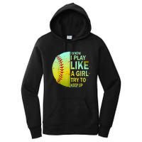 Softball Gift For Girls Women's Pullover Hoodie