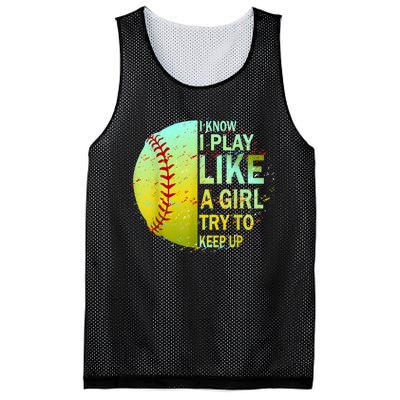 Softball Gift For Girls Mesh Reversible Basketball Jersey Tank