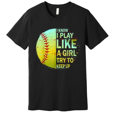 Softball Gift For Girls Premium T-Shirt