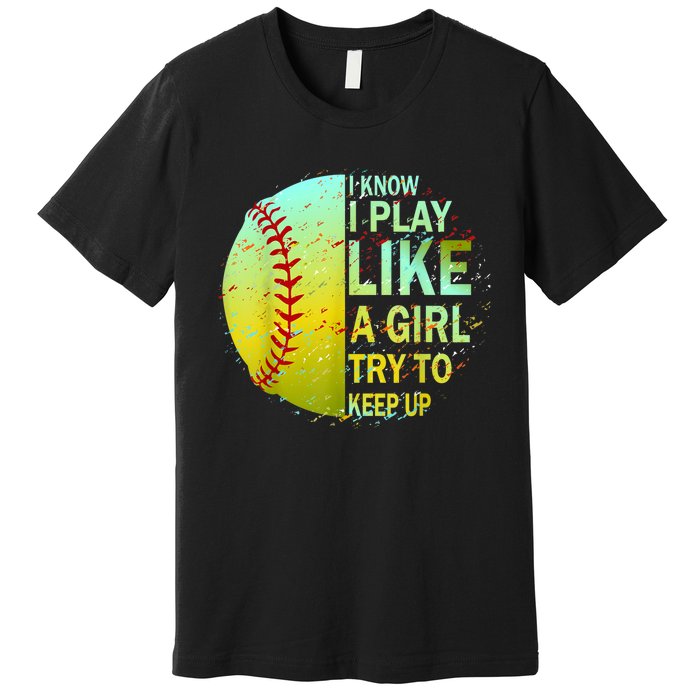 Softball Gift For Girls Premium T-Shirt