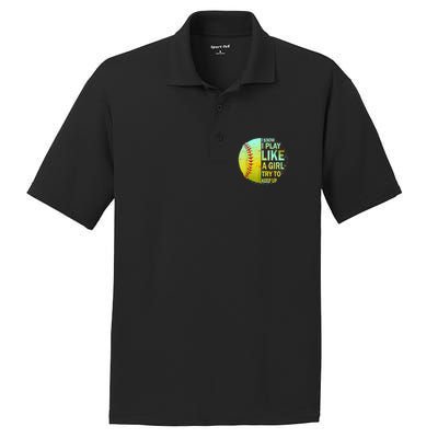 Softball Gift For Girls PosiCharge RacerMesh Polo