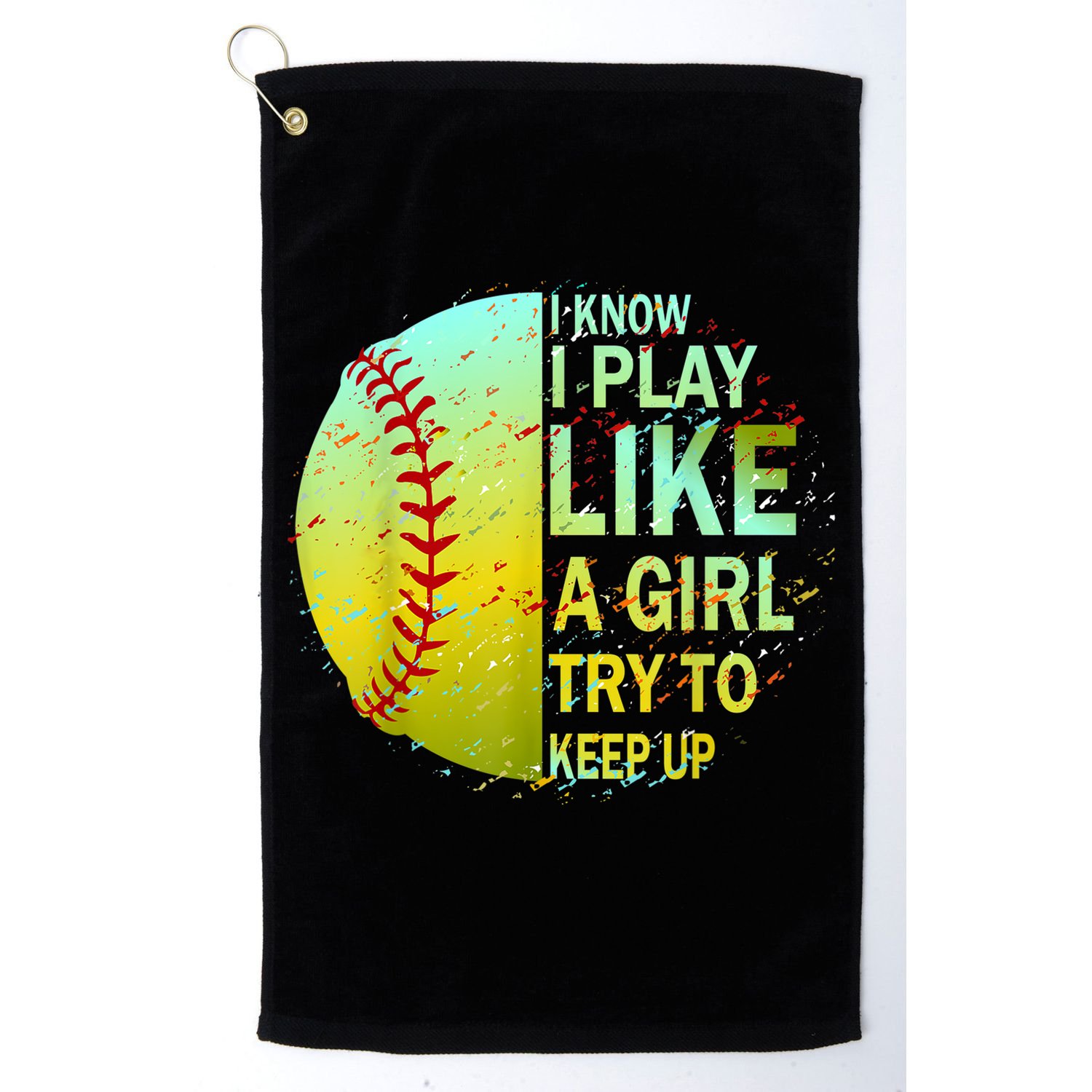 Softball Gift For Girls Golf Towel
