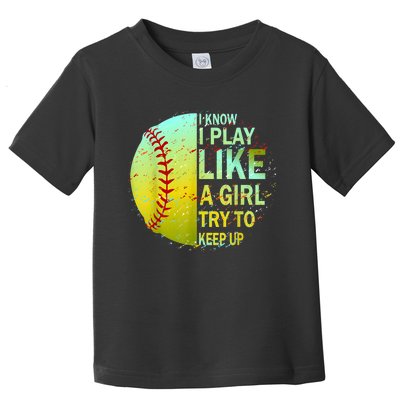 Softball Gift For Girls Toddler T-Shirt