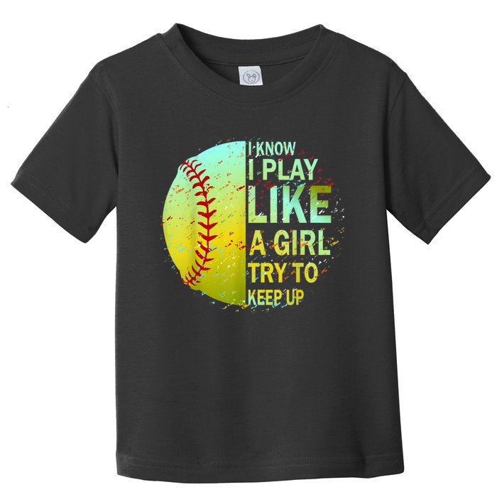 Softball Gift For Girls Toddler T-Shirt