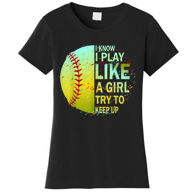 Softball Gift For Girls Women's T-Shirt