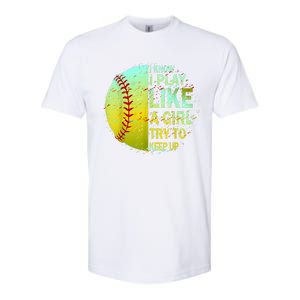 Softball Gift For Girls Softstyle CVC T-Shirt