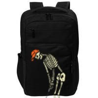 Skeleton Golf Funny Halloween Golfing Sports Golfer Impact Tech Backpack