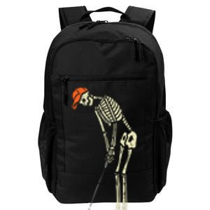 Skeleton Golf Funny Halloween Golfing Sports Golfer Daily Commute Backpack